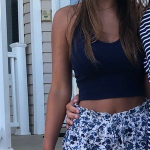 forever 21 navy halter tank